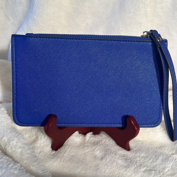 Kate Spade New York Wristlet Saffiano Leather Blue - Picture 5 of 8